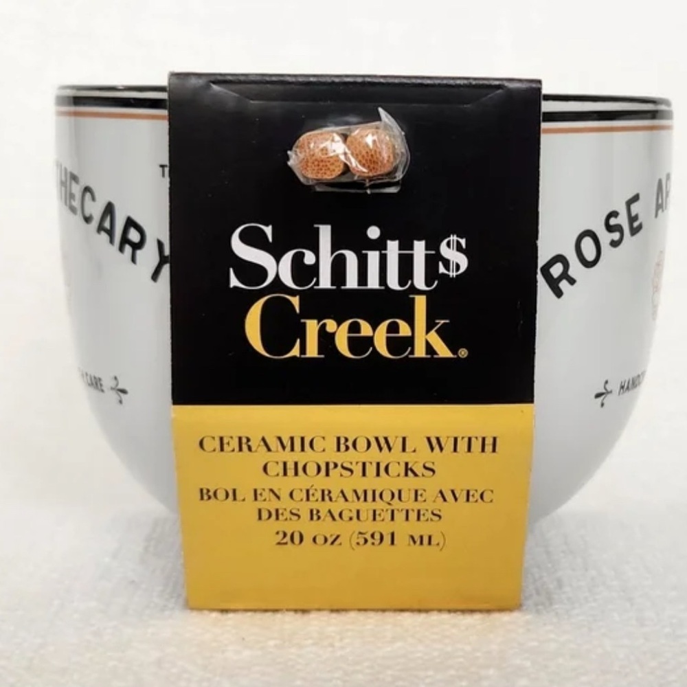 Rose Apothecary Schitts Creek Ramen Bowl with Chopsticks - Picture 6 of 7